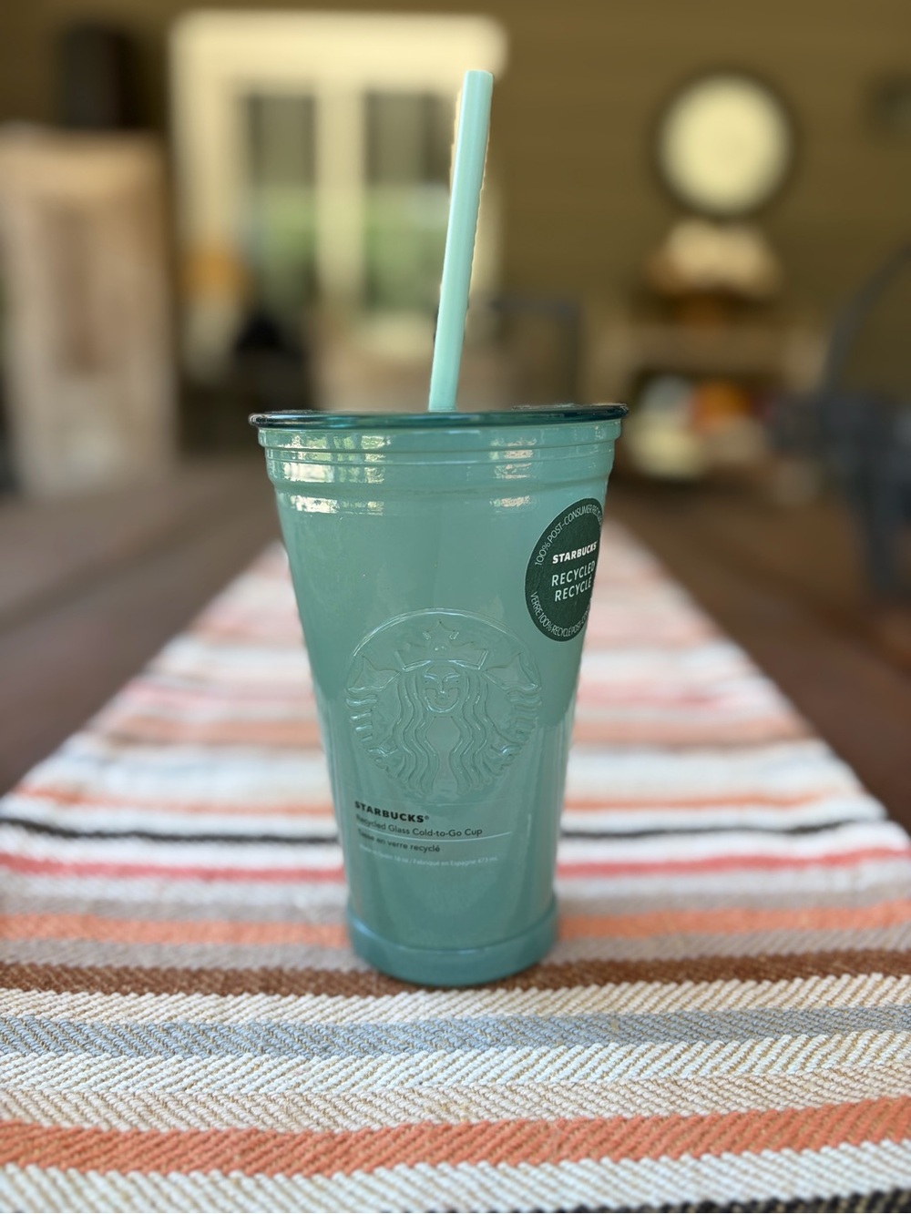 Starbucks Recycled Glass Cold-to-Go Cup 16 oz. Made in Spain NEW!